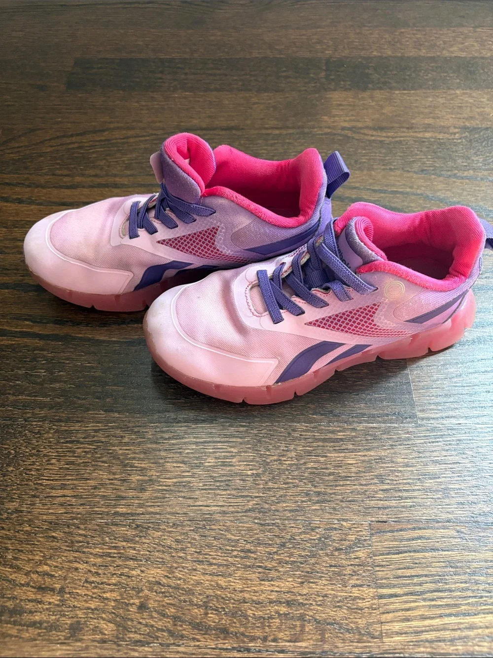 Reebok Pink and Purple Girls' Athletic Sneakers